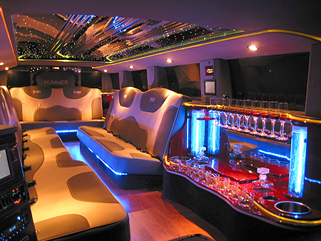 NY Hummer Limousine Interior