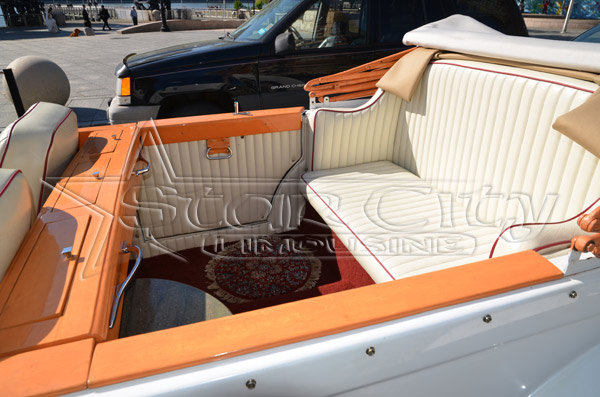 NYC Rolls Royce Convertible Limousine Interior